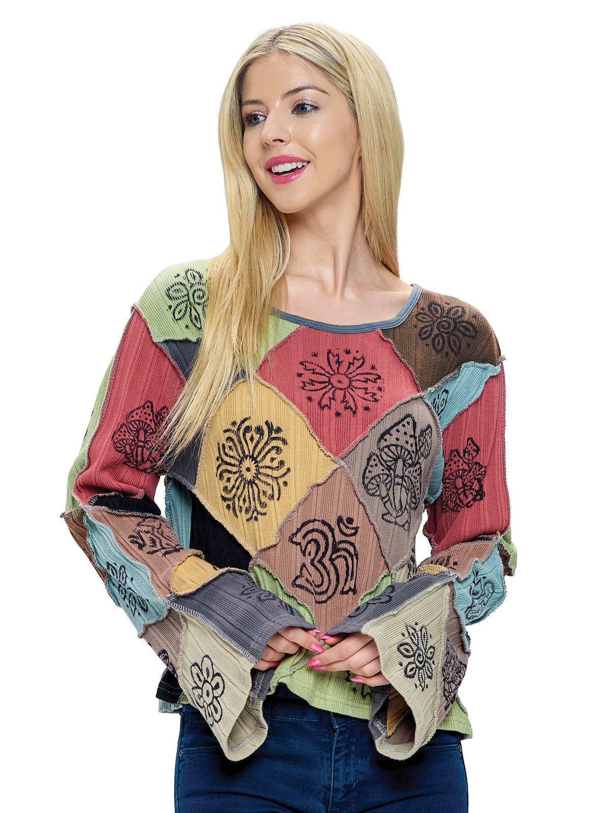Hippie Patchwork Art Top