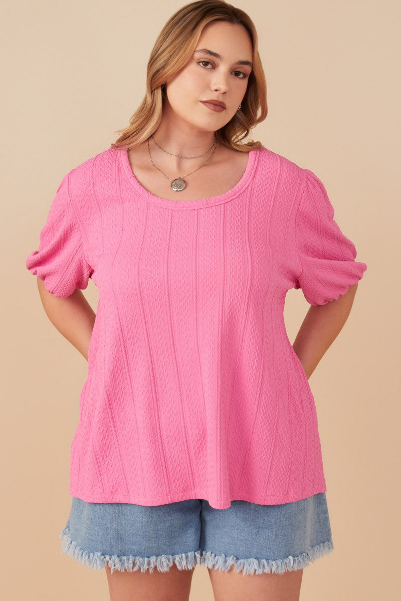 Knit Textured Knit Top