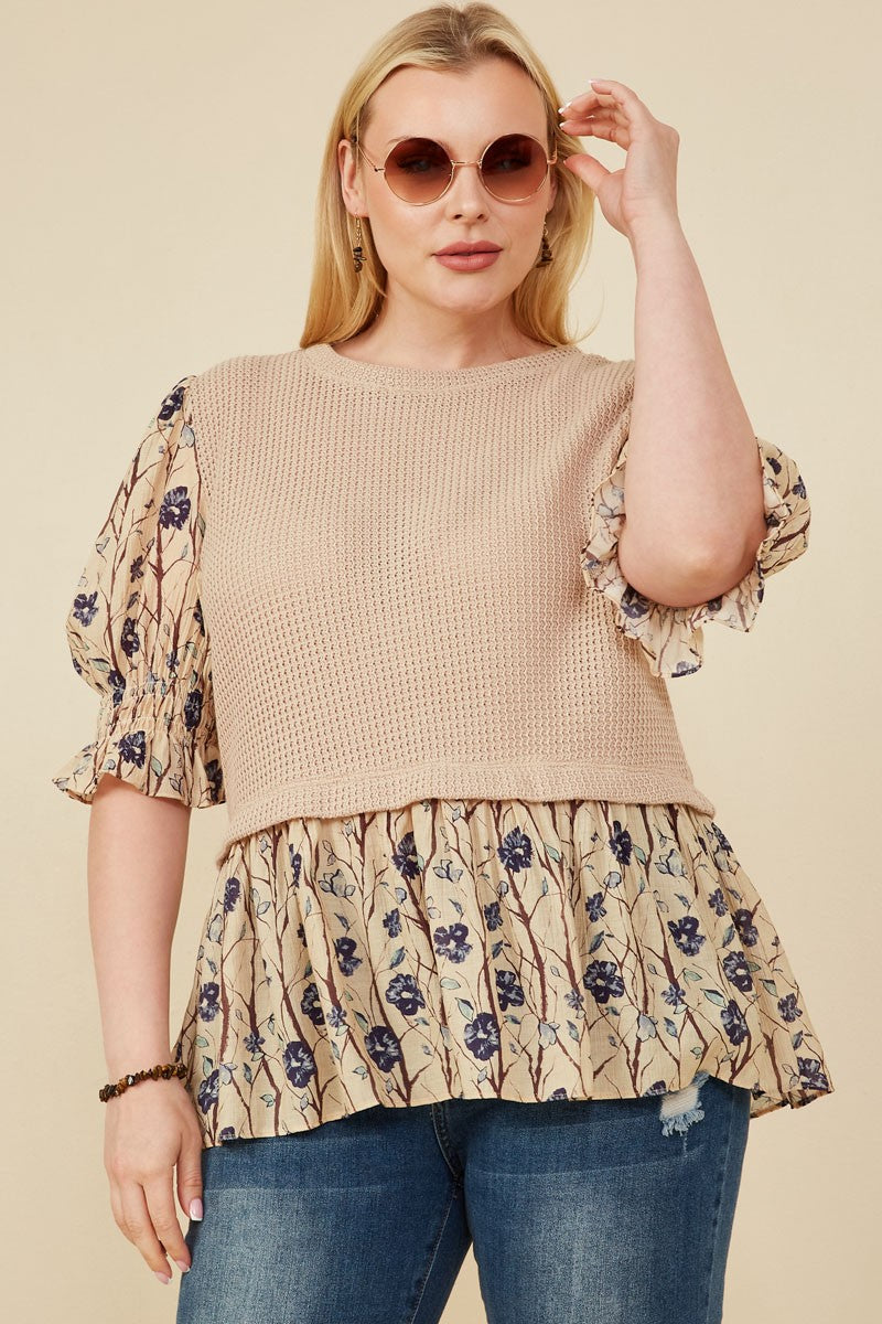 Floral Woven Top