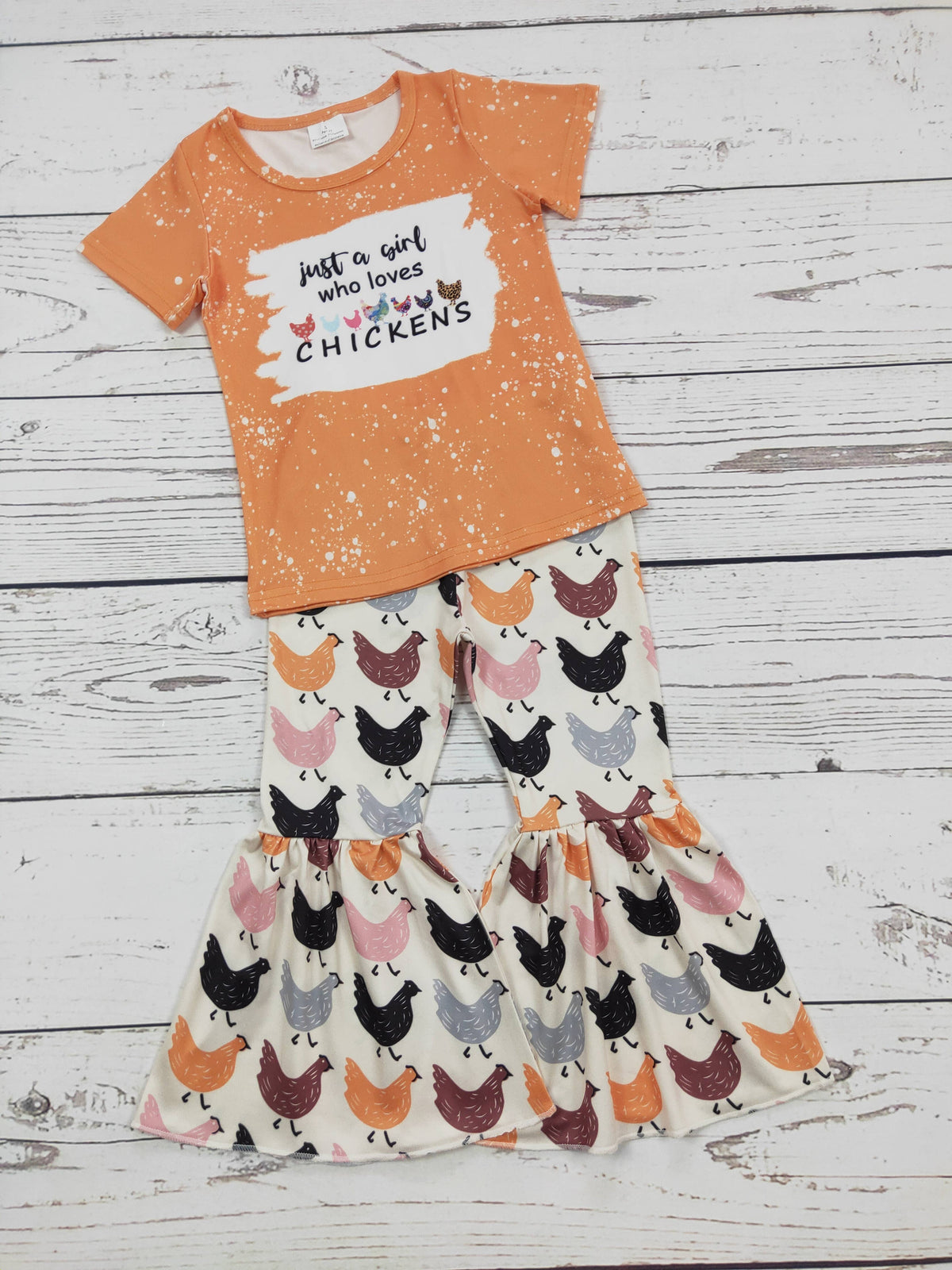 Girl Who Loves Chickens Baby Set