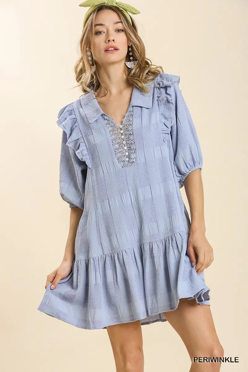 Front Lace Detail Dress