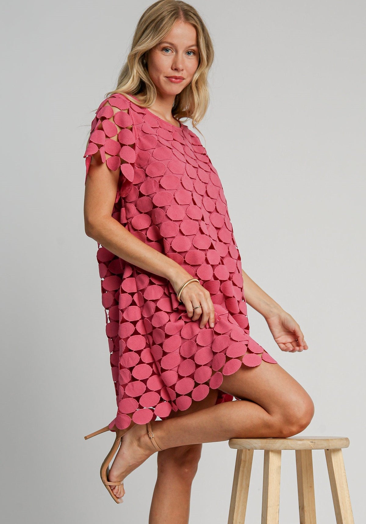 Dotted Layered Dress