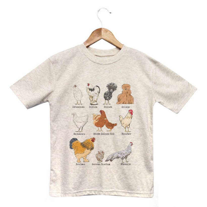 Chicken Breeds Kids Tee