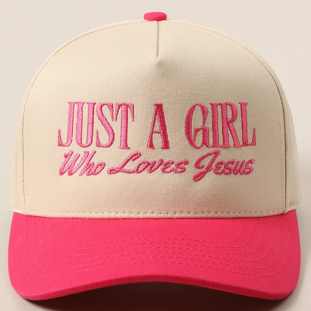 Just A Girl Who Loves Jesus Trucker Hat