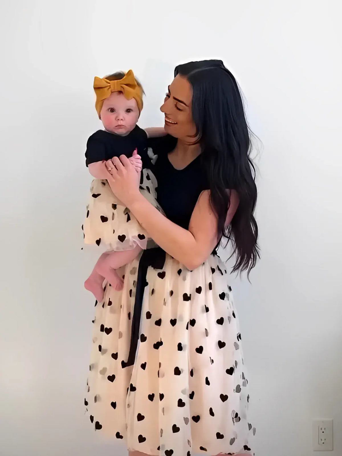 Mommy & Me Heart Mesh Dresses