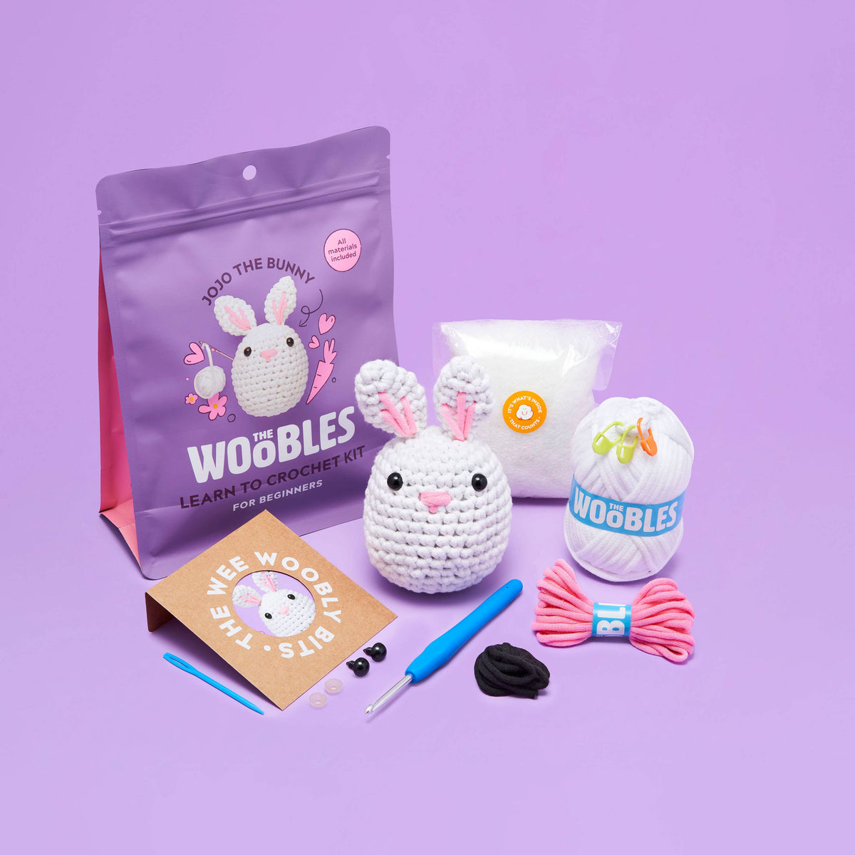 Jojo the Bunny Woobles Crochet Kit