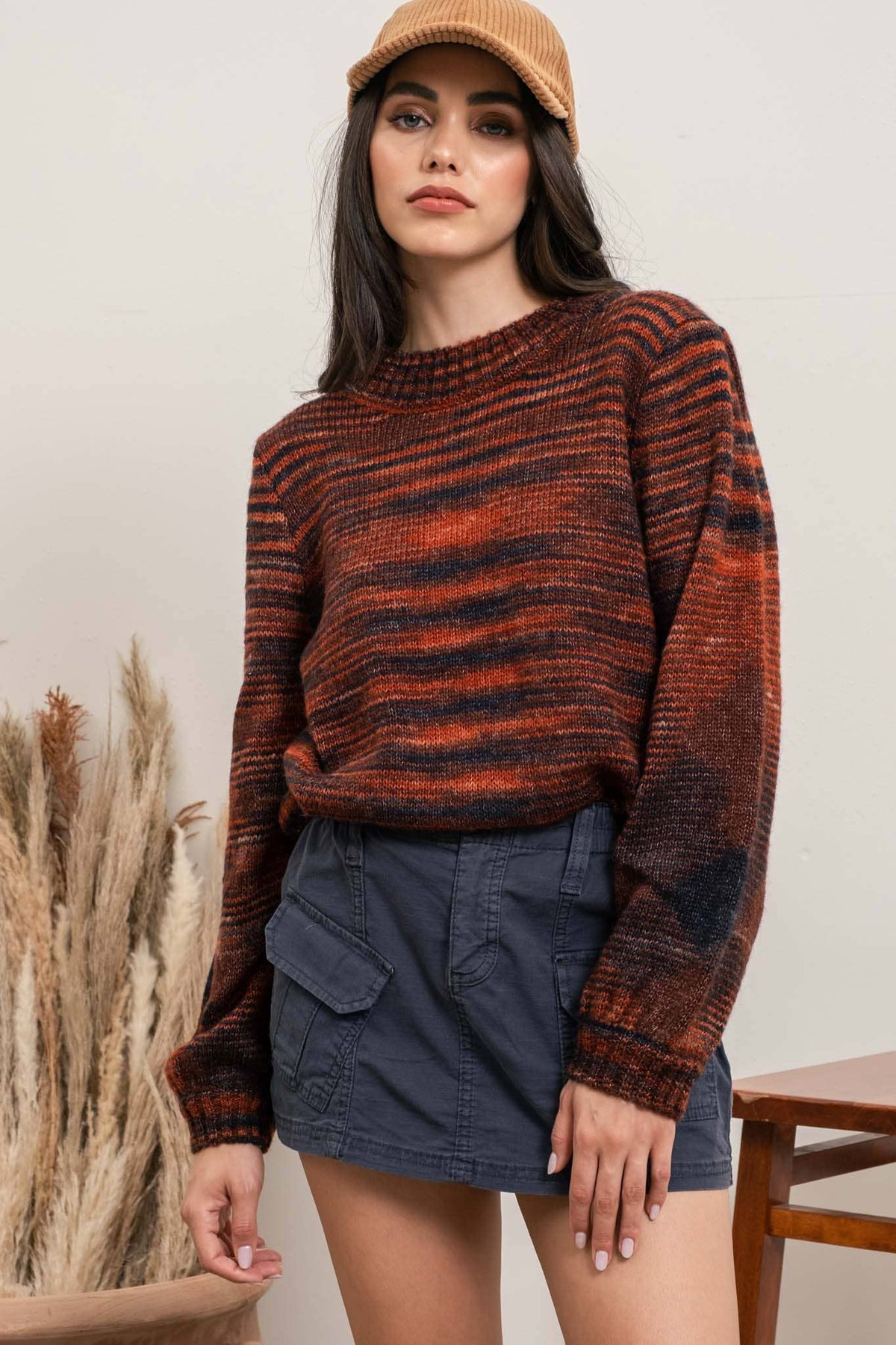 Heather Knit Sweater