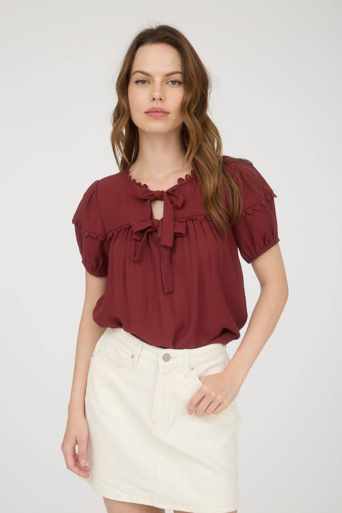 Scallop Bow Top
