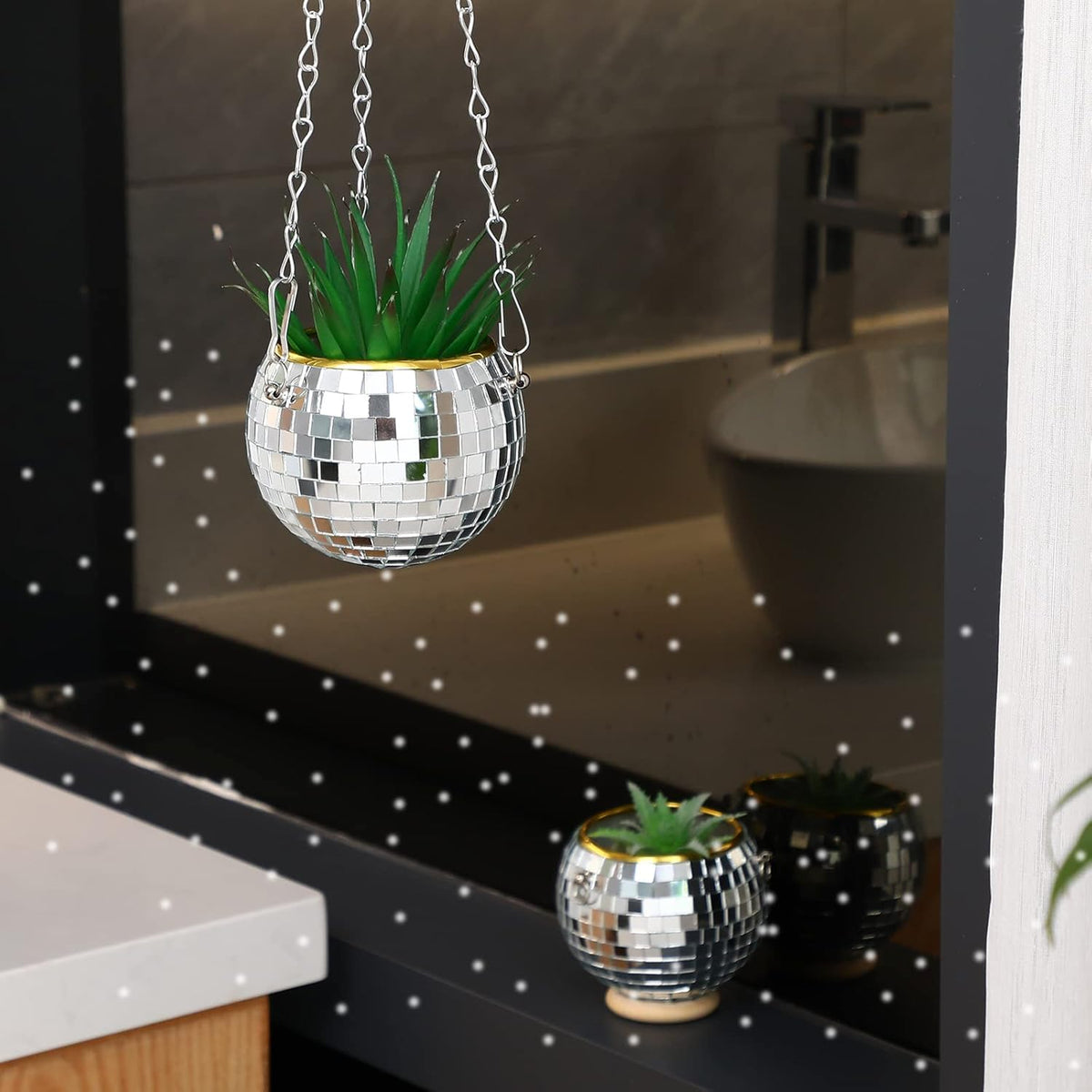 Disco Ball Planter