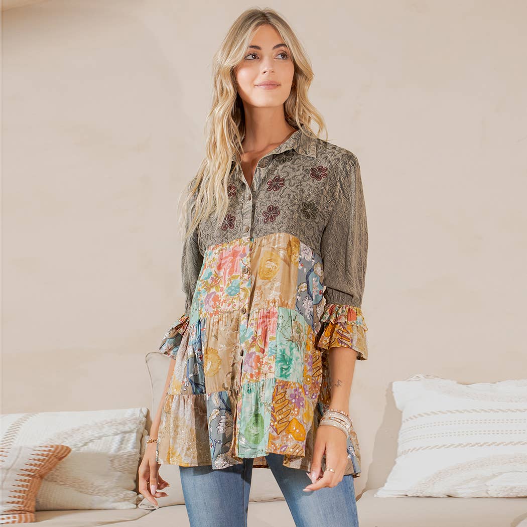 Bohemian Tiered Top