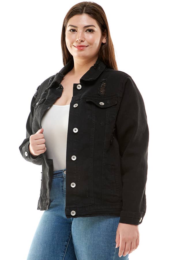Plus Denim Jacket