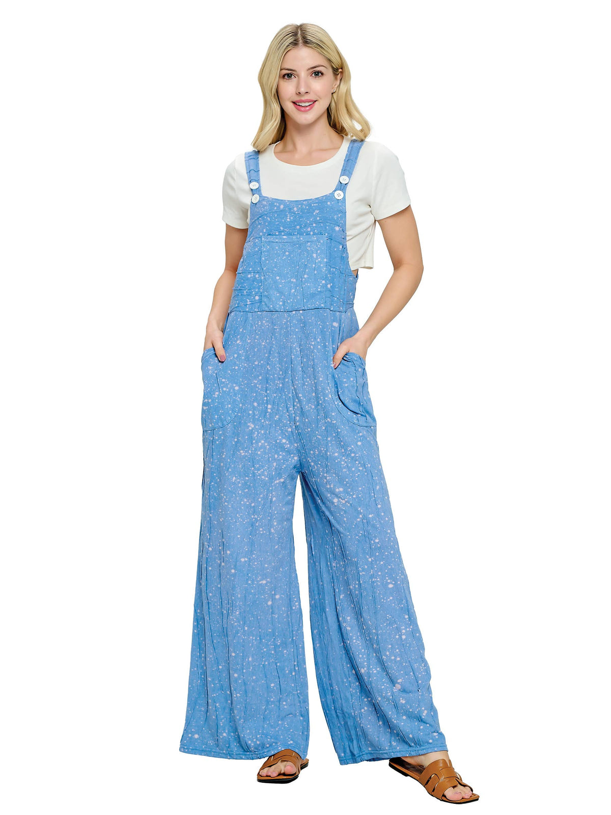 Boho Overall Hippie Multi Dot