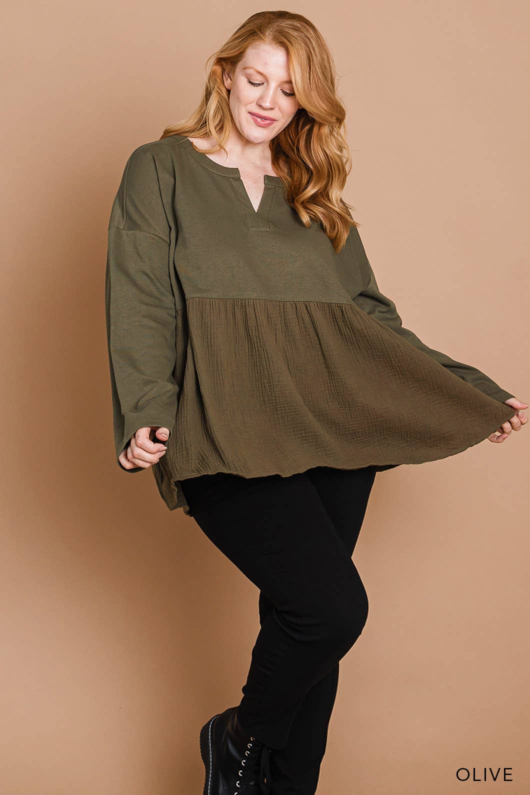 Classic Ruffle Hem Top