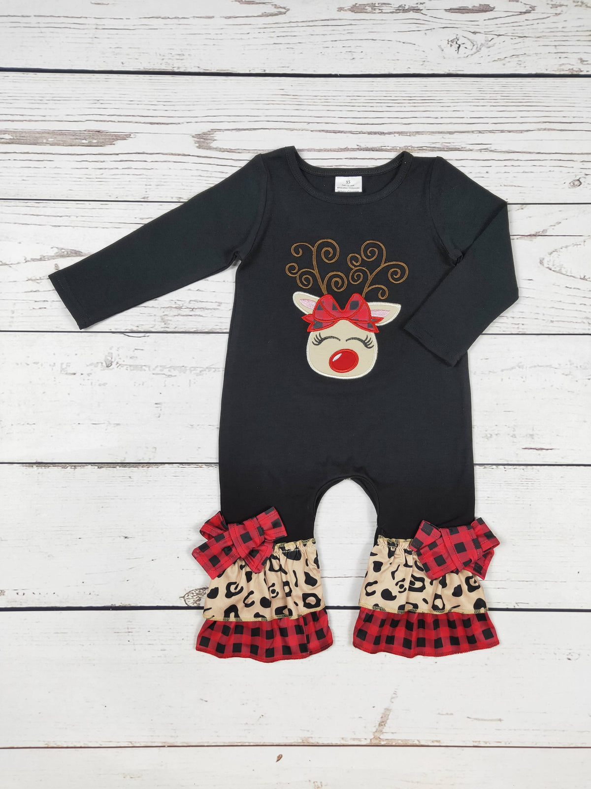 Baby Deer Christmas Romper