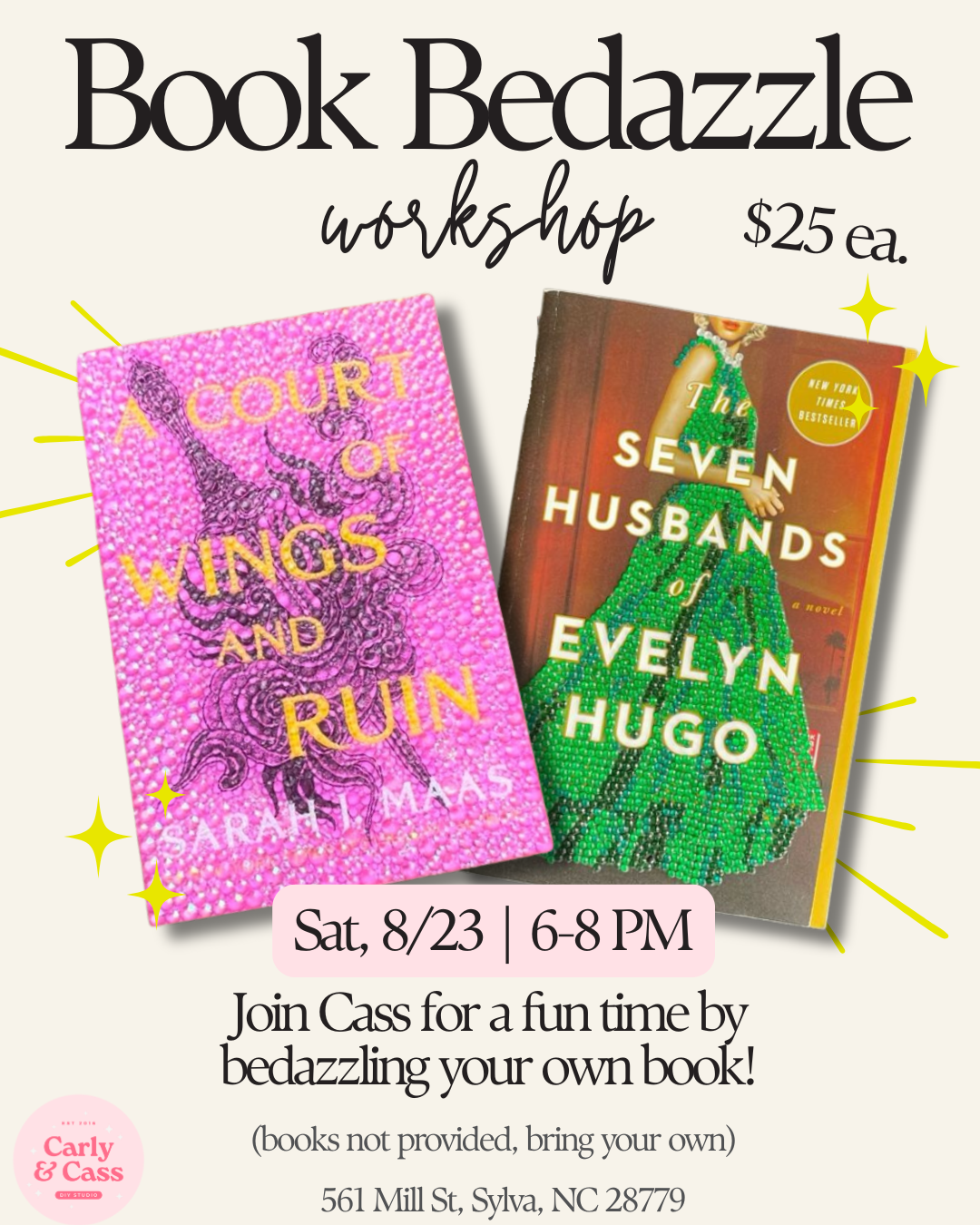 Book Bedazzle Workshop