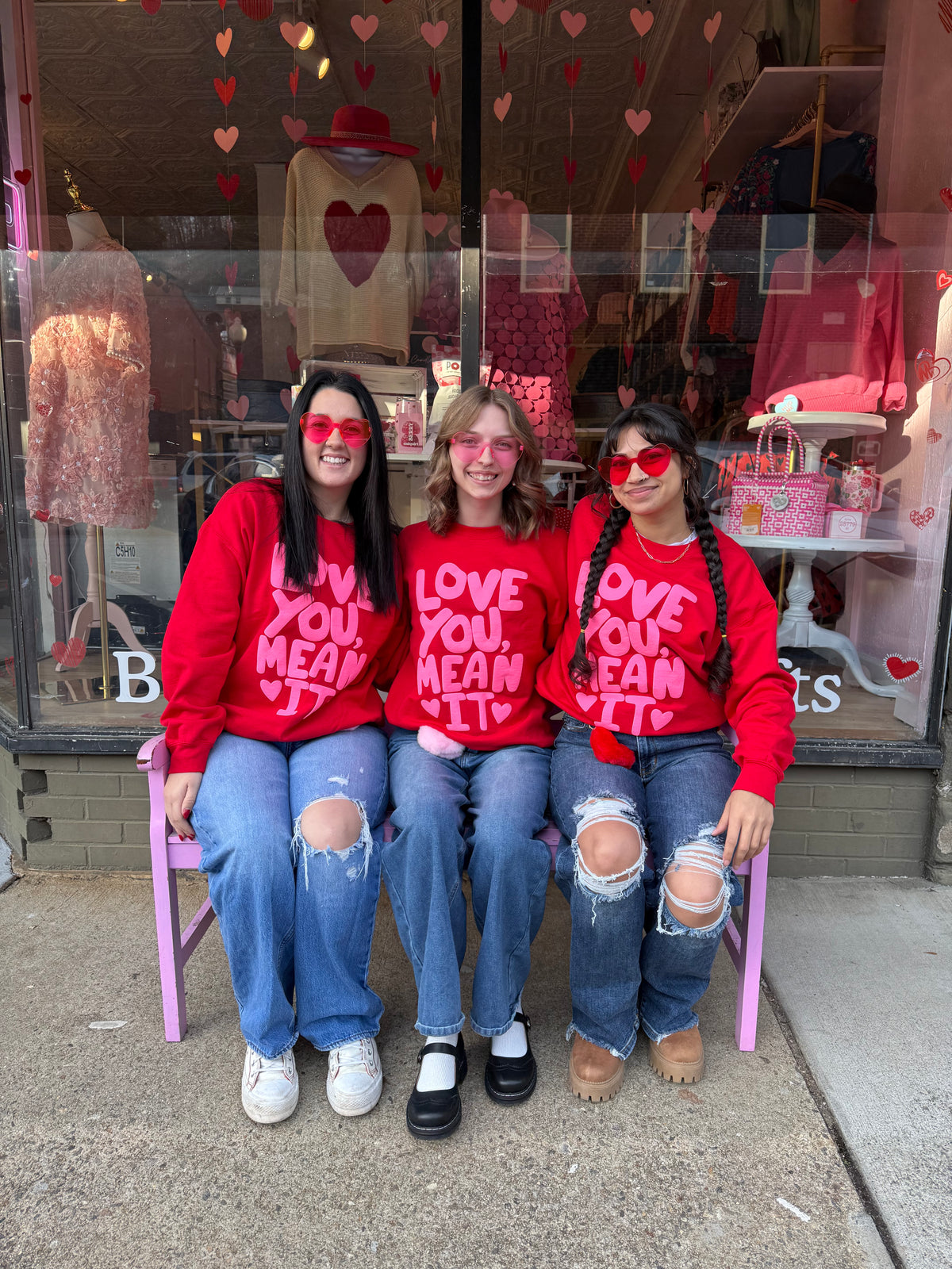 Love You Mean It Youth & Adult Sweatshirt