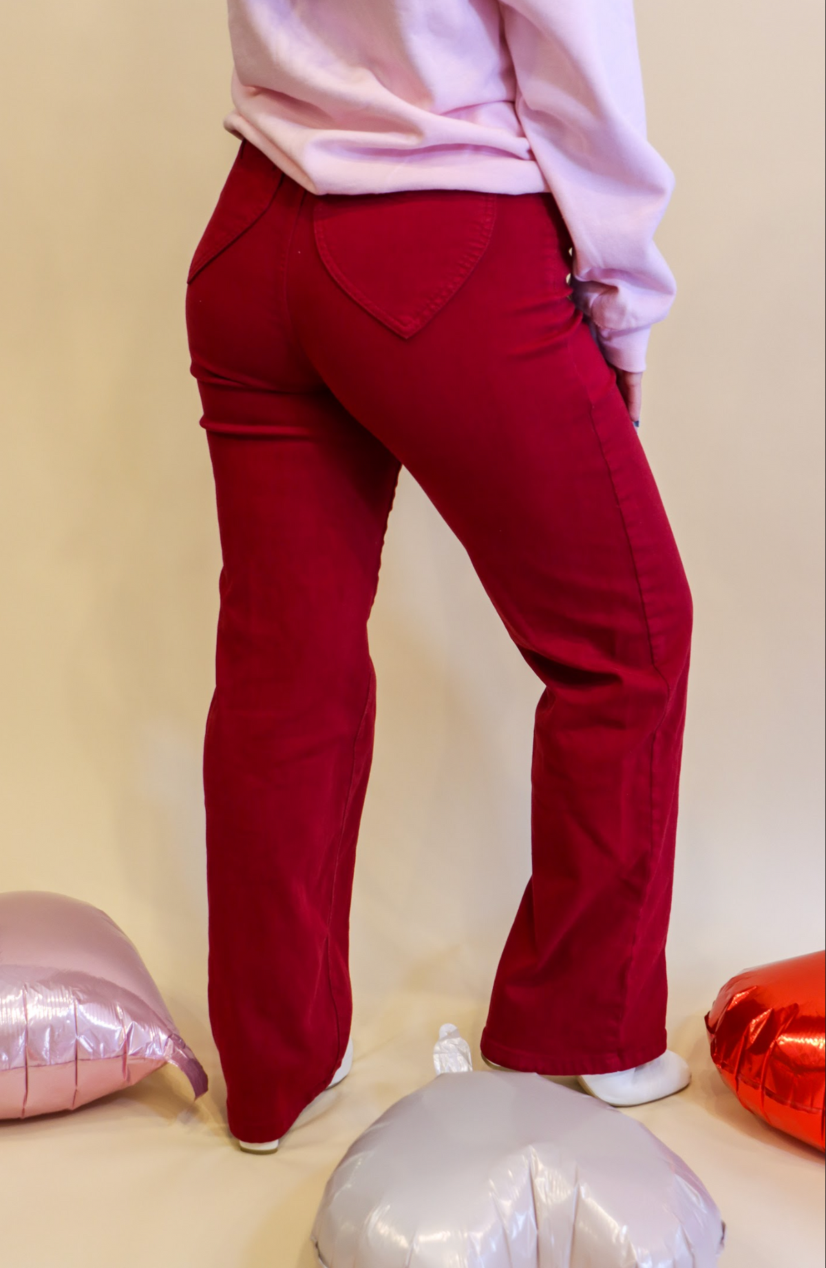 Judy Blue Red Heart Pocket Jeans