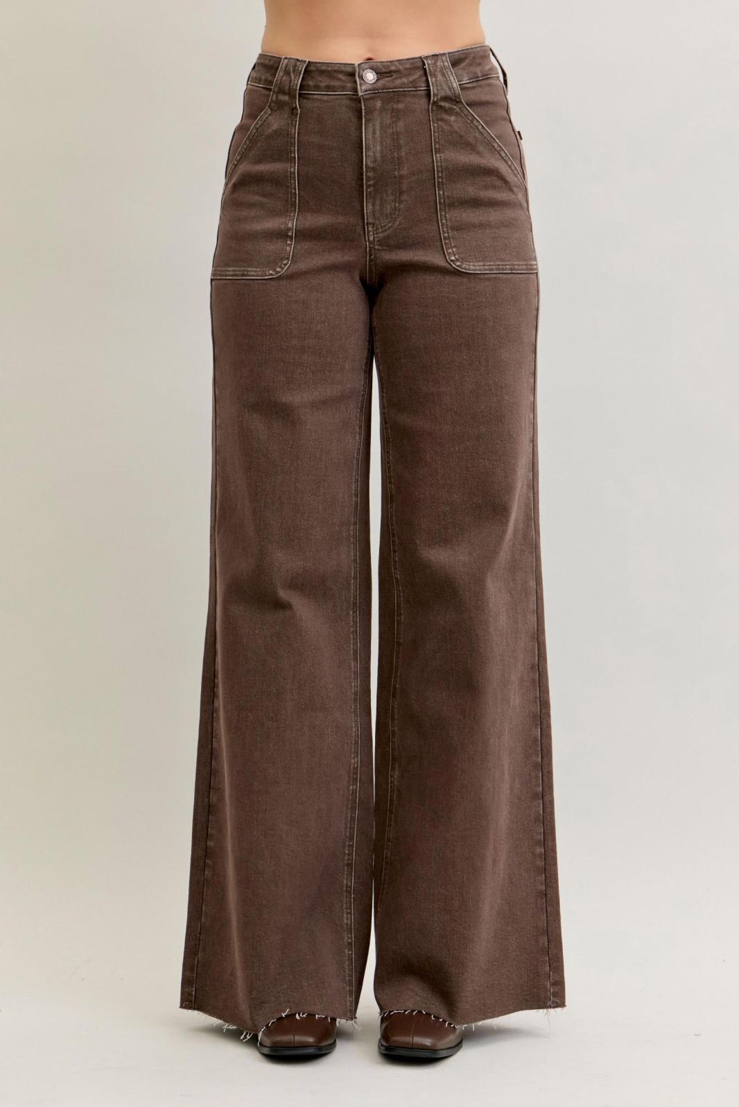 JB HW Retro Wide Brown Jeans