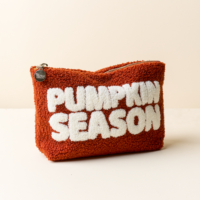 Pumpkin Season Teddy Pouch