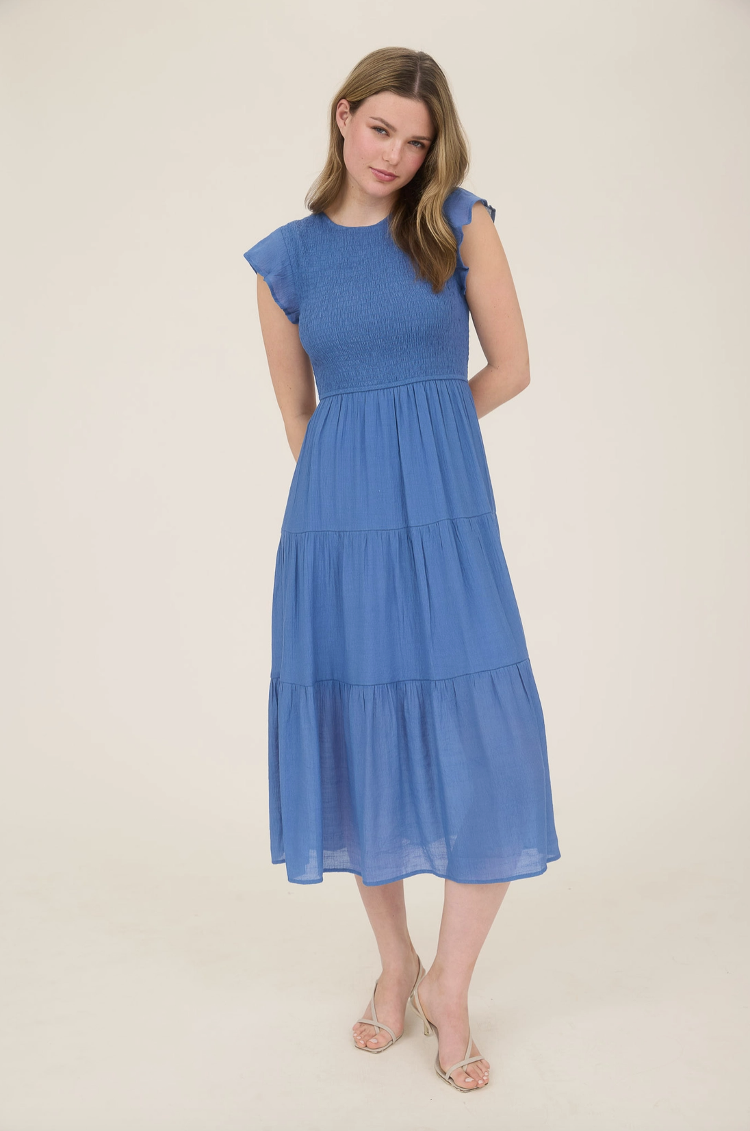 Smocked Tiered Dress