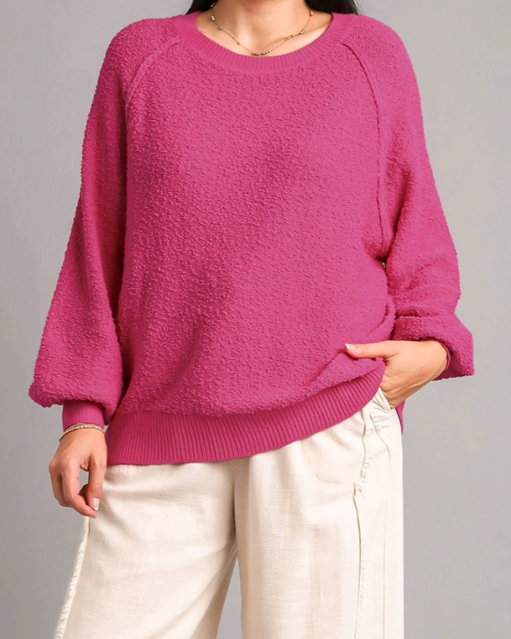 Plus Teddy Knit Sweater