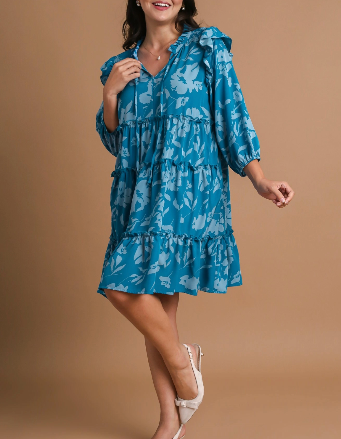 Blue Crush Floral Dress