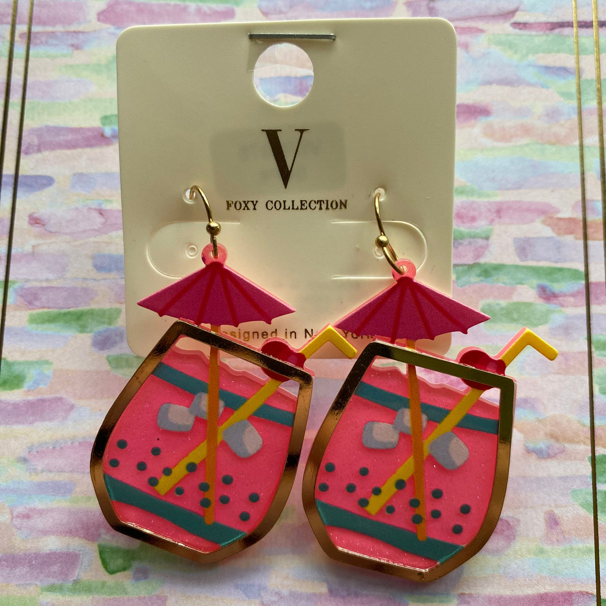 Pink Drink Earrings