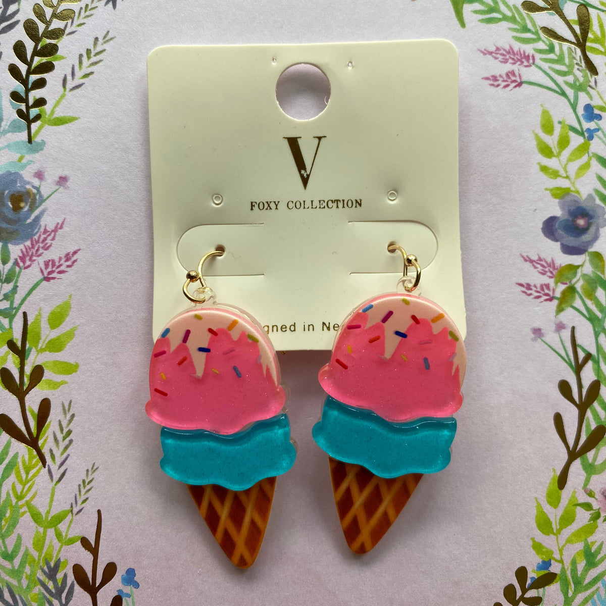 Ice Cream Dangle Earrings