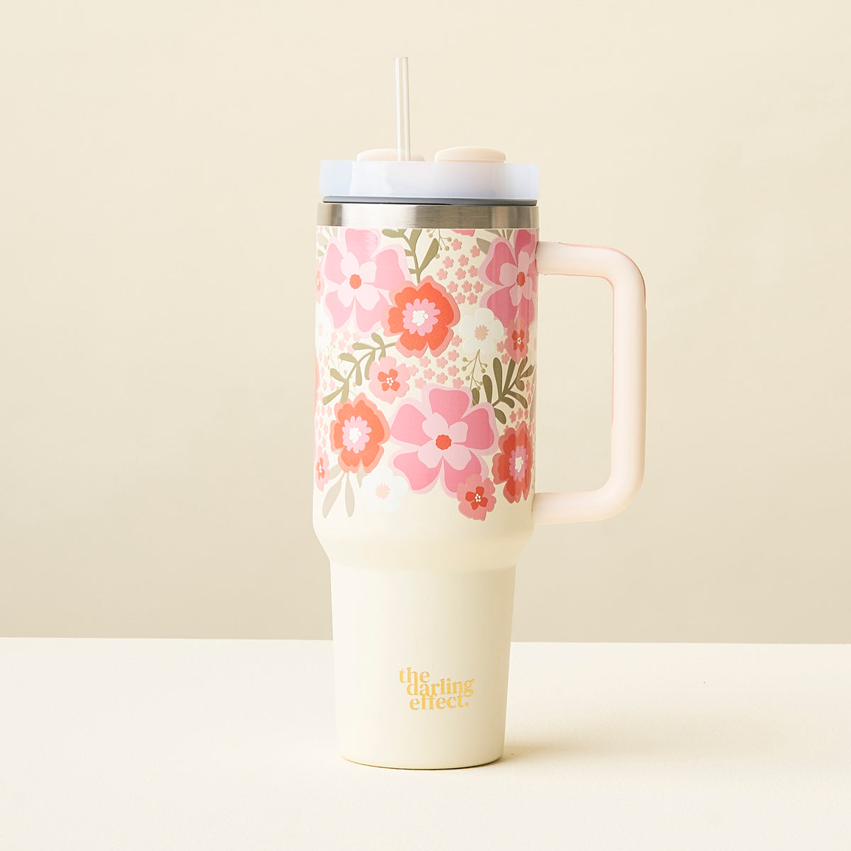 Beyond Blooms Pink Tumbler (40 oz)