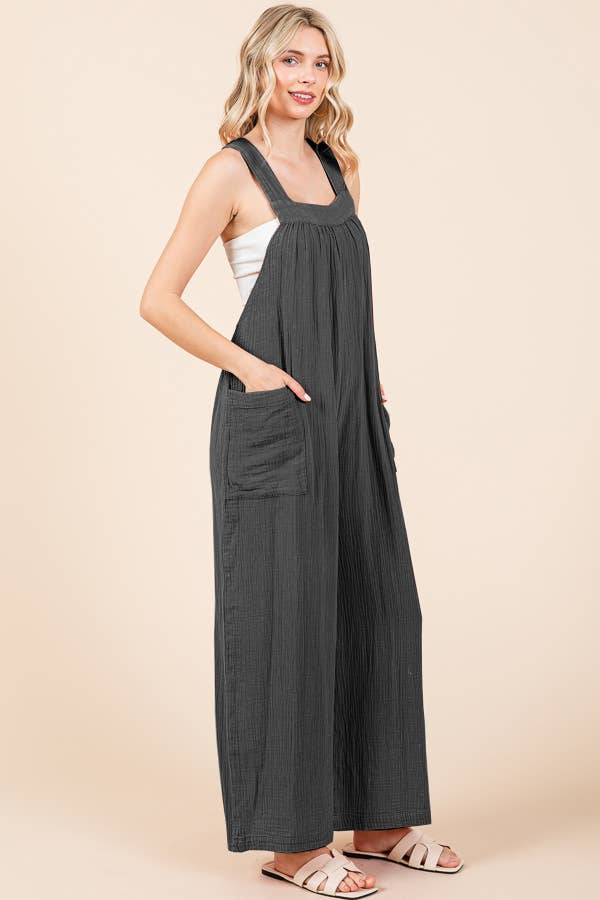 Relax Fit Gauze Jumpsuit