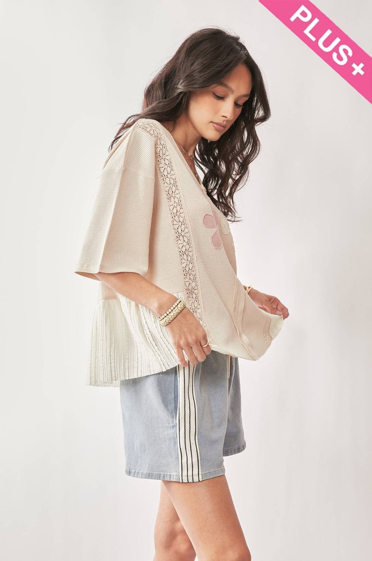 Floral Lace Ruffle Top