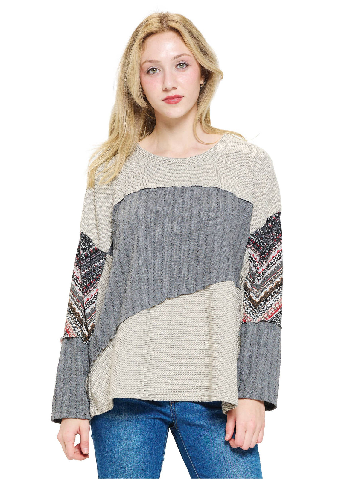 Pullover Boho Patchwork Top