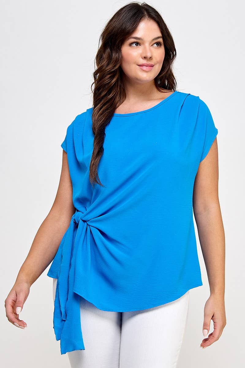 Plus Asymmetrical Dolman Top