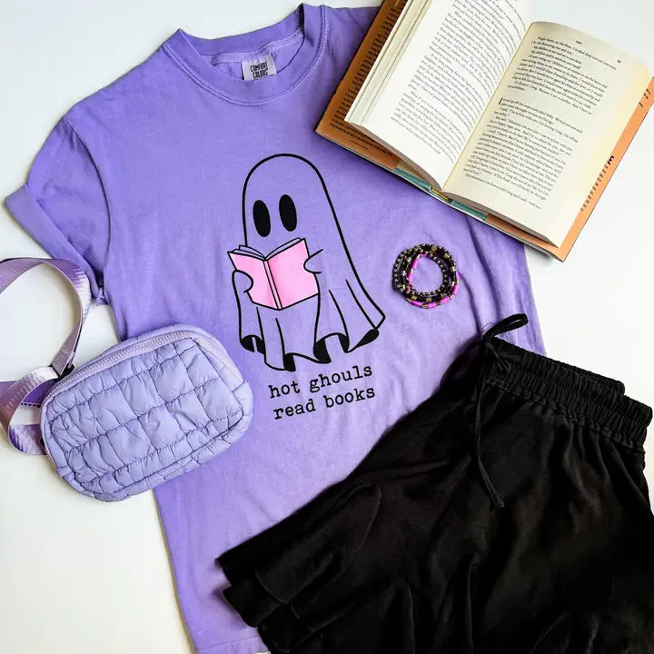 Hot Ghouls Read Books Tee