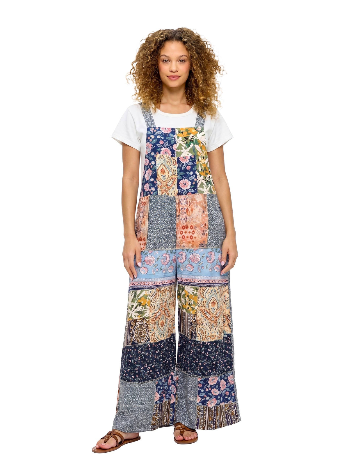 Overall Boho Jumpsuit Wide Leg