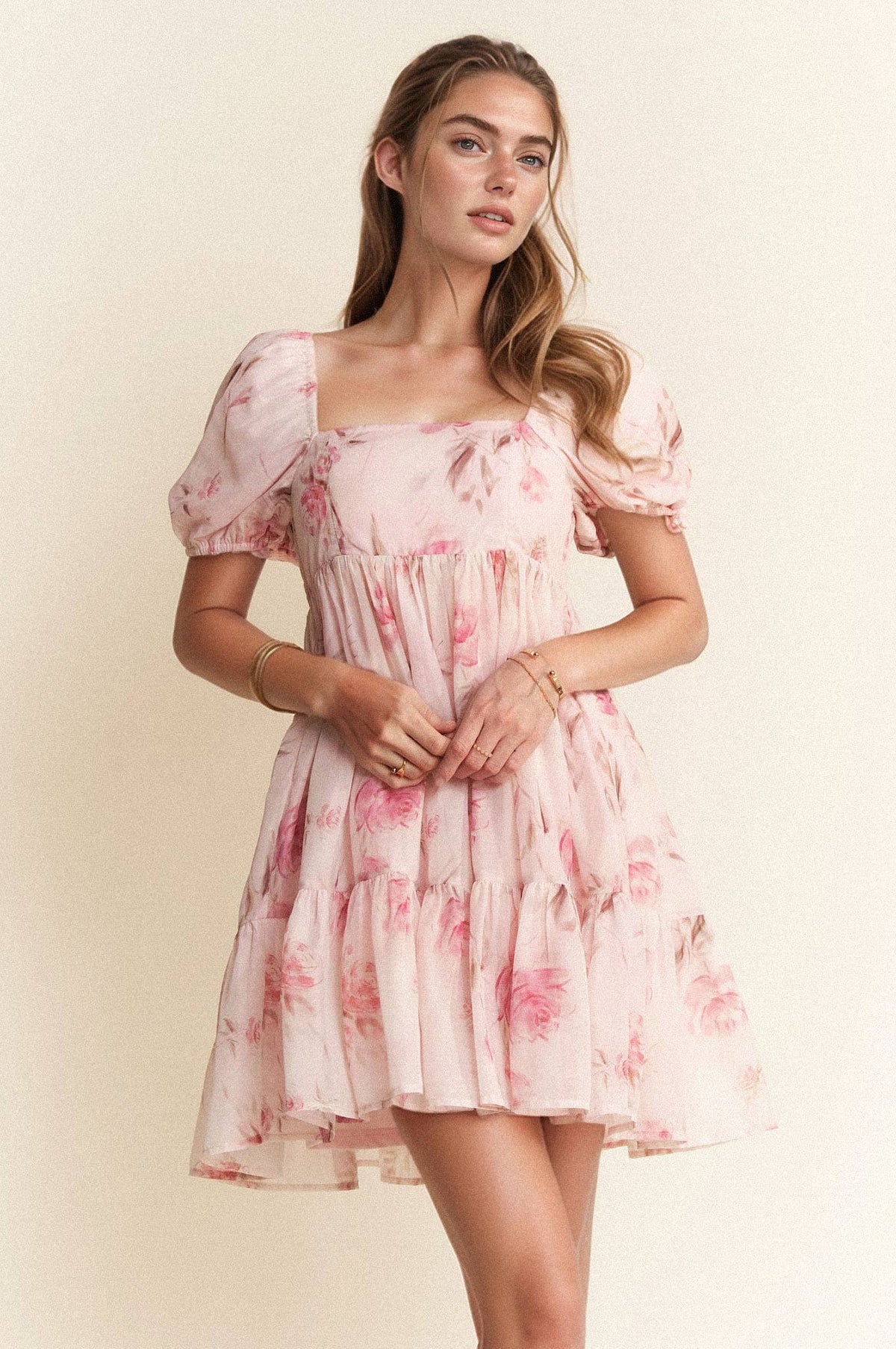 Rosé Petal Mini Dress