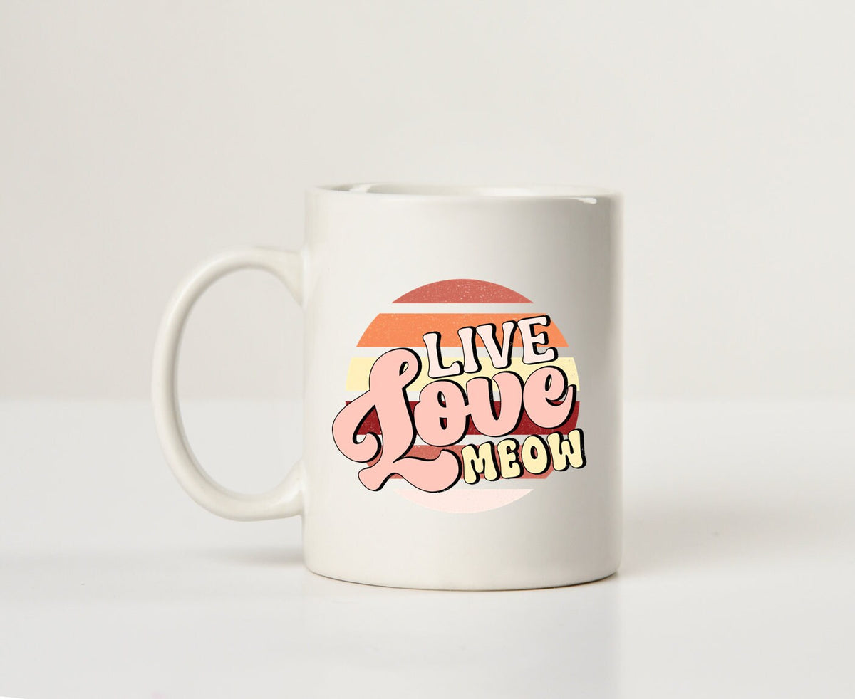 Live Love Meow Mug