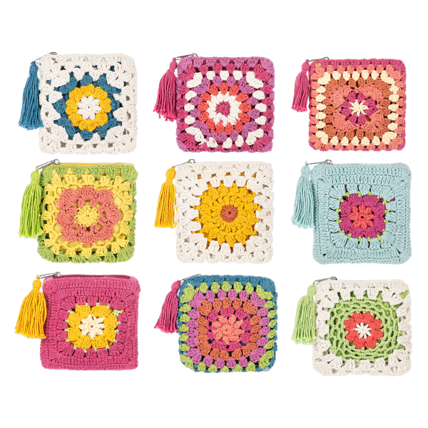 Crochet Flower Coin Purse