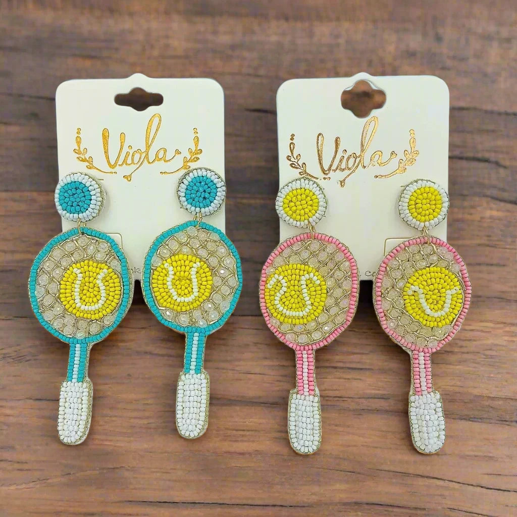 Tennis Racket Earrings